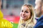 19.10.2026, München, Bayern, Deutschland. Google Pixel Frauen-Bundesliga: FC Bayern Frauen gegen VfB Stuttgart Frauen. Spielort: FC Bayern Campus-Stadion. Giulia Gwinn (FC Bayern Frauen) fröhlich, gut gelaunt, lachend