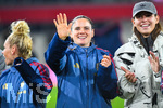 19.10.2026, München, Bayern, Deutschland. Google Pixel Frauen-Bundesliga: FC Bayern Frauen gegen VfB Stuttgart Frauen. Spielort: FC Bayern Campus-Stadion. Sarah Zadrazil (FC Bayern Frauen) fröhlich, gut gelaunt, lachend