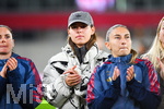 19.10.2026, München, Bayern, Deutschland. Google Pixel Frauen-Bundesliga: FC Bayern Frauen gegen VfB Stuttgart Frauen. Spielort: FC Bayern Campus-Stadion. Lena Oberdorf (FC Bayern Frauen) nachdenklich, ernst, fokussiert