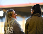 19.10.2026, München, Bayern, Deutschland. Google Pixel Frauen-Bundesliga: FC Bayern Frauen gegen VfB Stuttgart Frauen. Spielort: FC Bayern Campus-Stadion. Giulia Gwinn (FC Bayern Frauen) fröhlich, gut gelaunt, lachend