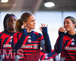 19.10.2026, München, Bayern, Deutschland. Google Pixel Frauen-Bundesliga: FC Bayern Frauen gegen VfB Stuttgart Frauen. Spielort: FC Bayern Campus-Stadion. Sophie Proost (FC Bayern Frauen) fröhlich, gut gelaunt, lachend