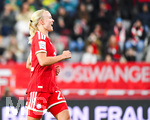 19.10.2026, München, Bayern, Deutschland. Google Pixel Frauen-Bundesliga: FC Bayern Frauen gegen VfB Stuttgart Frauen. Spielort: FC Bayern Campus-Stadion. Pernille Harder (FC Bayern Frauen) beim Jubel, jubelnd, feiernd