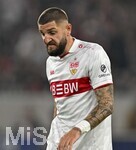 20.10.2026, Fussball UEFA Champions-League League 2026/2027, 3.Spieltag, VfB Stuttgart - Atletico Madrid, in der MHP-Arena Stuttgart, Jeff Chabot (Stuttgart) unzufrieden
  

