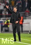 20.10.2026, Fussball UEFA Champions-League League 2026/2027, 3.Spieltag, VfB Stuttgart - Atletico Madrid, in der MHP-Arena Stuttgart, Trainer Diego Simeone (Atletico Madrid) nachdenklich
  

