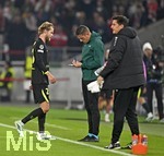 20.10.2026, Fussball UEFA Champions-League League 2026/2027, 3.Spieltag, VfB Stuttgart - Atletico Madrid, in der MHP-Arena Stuttgart, Morten Hjulmand (Atletico Madrid) verlässt nach der roten Karte das Spielfeld
  

