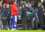 21.10.2026, Fussball UEFA Championsleague 2026/2027: 3.Spieltag,  FC Bayern München - FC Arsenal, in der Allianz-Arena München, Trainer Vincent Kompany (FC Bayern München) beim Interview
  

