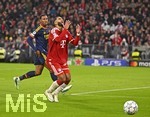 21.10.2026, Fussball UEFA Championsleague 2026/2027: 3.Spieltag,  FC Bayern München - FC Arsenal, in der Allianz-Arena München, Ismael Saibari (FC Bayern München) ärgert sich.
  

