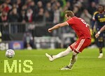 21.10.2026, Fussball UEFA Championsleague 2026/2027: 3.Spieltag,  FC Bayern München - FC Arsenal, in der Allianz-Arena München, Harry Kane (FC Bayern München)  schießt das 2:1.
  


