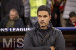 21.10.2026, Fussball UEFA Championsleague 2026/2027: 3.Spieltag,  FC Bayern München - FC Arsenal, in der Allianz-Arena München, Trainer Mikel Arteta (FC Arsenal) nachdenklich 