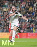 28.10.2026, Unterhaching, Bayern, Deutschland. UEFA Womens Champions League: FC Bayern Frauen gegen Real Madrid Frauen. Spielort: Sportpark Unterhaching. UWCL Ligaphase, 3. Spieltag, Saison 2026/27. Athenea del Castillo (Real Madrid Frauen) beim Jubel, jubelnd, feiernd