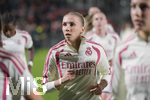 28.10.2026, Unterhaching, Bayern, Deutschland. UEFA Womens Champions League: FC Bayern Frauen gegen Real Madrid Frauen. Spielort: Sportpark Unterhaching. UWCL Ligaphase, 3. Spieltag, Saison 2026/27. Elisa Senß (Real Madrid Frauen) nachdenklich, ernst, fokussiert