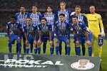 28.10.2026, Fussball DFB-Pokal 2026/2027, 2.Runde, FC Bayern München - 1.FC Magdeburg, in der Allianz-Arena München. Mannschaftsfoto von den Magdeburgern


