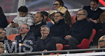 28.10.2026, Fussball DFB-Pokal 2026/2027, 2.Runde, FC Bayern München - 1.FC Magdeburg, in der Allianz-Arena München. Auf dem Bild : Sportvorstand Max Eberl (Bayern München) Vorstandsvorsitzender Jan-Christian Dreesen (FC Bayern München) , Präsident Herbert Hainer (FC Bayern) 


