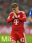 28.10.2026, Fussball DFB-Pokal 2026/2027, 2.Runde, FC Bayern München - 1.FC Magdeburg, in der Allianz-Arena München. Lennart Karl (FC Bayern München) 


