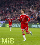 28.10.2026, Fussball DFB-Pokal 2026/2027, 2.Runde, FC Bayern München - 1.FC Magdeburg, in der Allianz-Arena München. Torjubel David Michael Santos Daiber (Bayern München) 