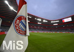 31.10.2026, Fussball Bundesliga 2026/2027, 8.Spieltag, FC Bayern München - Borussia Dortmund, in der Allianz-Arena München,   Die Eckfahne im Detail


