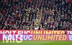 31.10.2026, Fussball Bundesliga 2026/2027, 8.Spieltag, FC Bayern München - Borussia Dortmund, in der Allianz-Arena München,   Das T Zeichen heute in golden - von der Telekom


