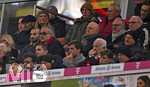 31.10.2026, Fussball Bundesliga 2026/2027, 8.Spieltag, FC Bayern München - Borussia Dortmund, in der Allianz-Arena München,   Bundestrainer Jürgen Klopp (Deutschland) mit seiner Frau Ulla in der Nähe von Ex-Vorstandsvorsitzender Karl-Heinz Rummenigge (FC Bayern München) und Ehren-Präsident Uli Hoeneß (FC Bayern München, Hoeness) 

