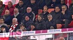31.10.2026, Fussball Bundesliga 2026/2027, 8.Spieltag, FC Bayern München - Borussia Dortmund, in der Allianz-Arena München,   Auf dem Bild Dieter Hoeness, Ex-Vorstandsvorsitzender Karl-Heinz Rummenigge (FC Bayern München) , Ehren-Präsident Uli Hoeneß (FC Bayern München, Hoeness), Sportvorstand Max Eberl (Bayern München) und Vorstandsvorsitzender Jan-Christian Dreesen (FC Bayern München) und Präsident Herbert Hainer (FC Bayern) 


