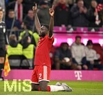31.10.2026, Fussball Bundesliga 2026/2027, 8.Spieltag, FC Bayern München - Borussia Dortmund, in der Allianz-Arena München,   Dayot Upamecano (FC Bayern München) jubelt.

